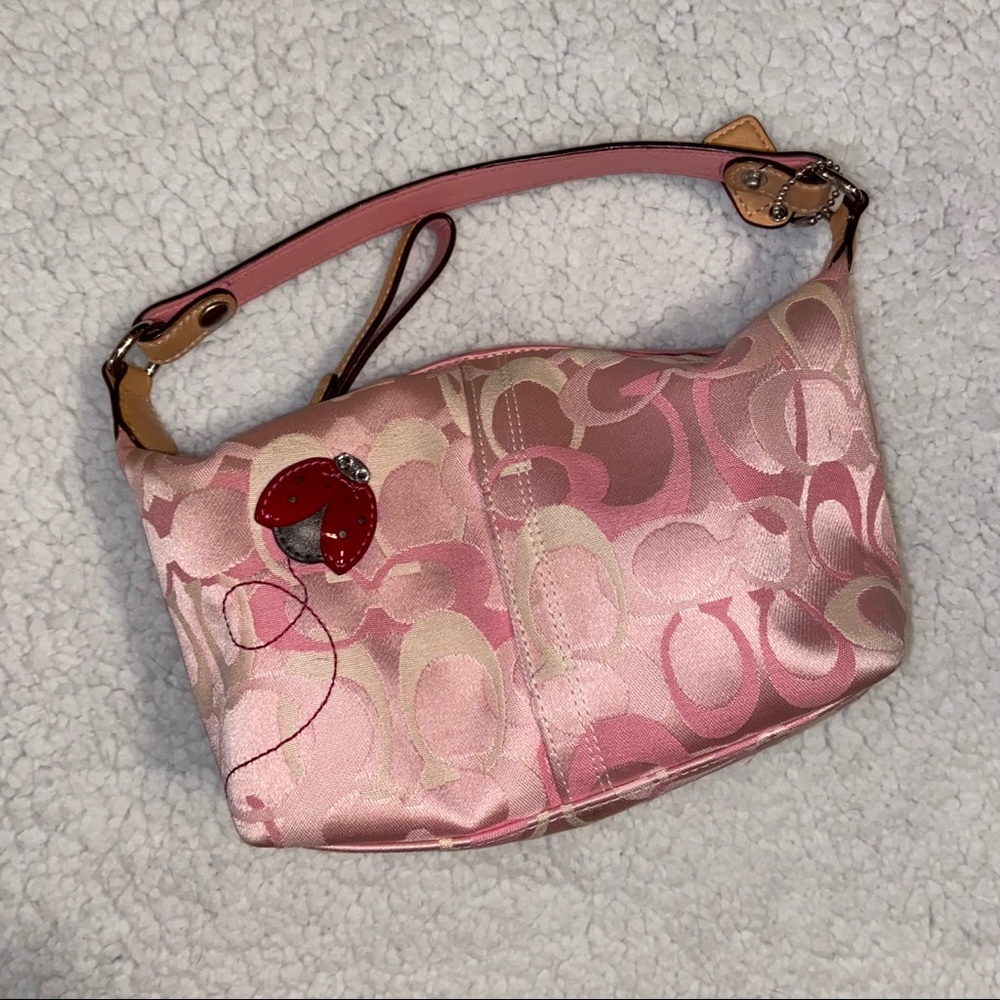 Coach Pink and Cream Mini Bag